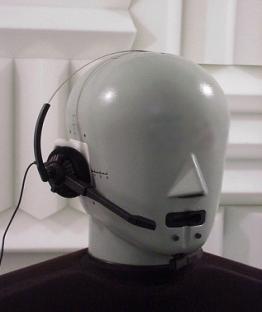 Headband Headset on Head and Torso Simulator